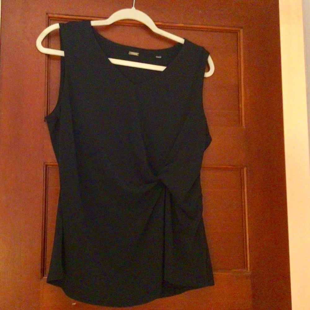 Sexy Black Sleeveless Top with a Twist.  Never worn.